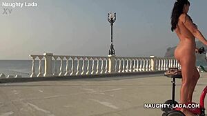 I ride naked in public for some outdoor nudity fun.