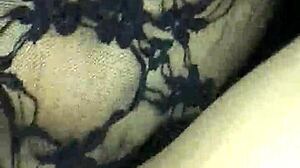 Fuck Girlfriend Ass With Plug In Lingerie Pussy Action