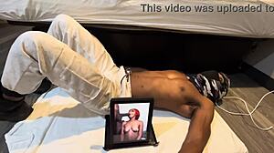 Exotic Black Muscular Lady From California Keeps Abs Tight And Skinny Body Fit In College Workout