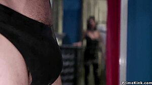 Busty alt slut, you're my tied slave for rough anal banging with strapon domination.