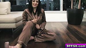 I Feel So Horny Watching Petite Teen Babes Spread Juicy Pink Pussy for Lesbian Action