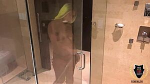 Ready for bathroom sex? How does Vixen Vanity handle Rome Major's big black cock in rough doggystyle squirting action?