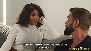 In this orgasmic porno movie, a horny Latina sweetheart with humongous natural tits gets her hairy pussy licked rough. Then she takes hard fucking and cum on face in intense sex.