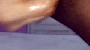 Hot Young Brunette Cock Does Solo Hand Job In Underwear