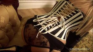 Busty Blonde Milf Rides Hard Dick in Cowgirl and Doggystyle