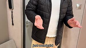 Brazenly Seduced and Fucked Friends Busty Mom - Russian Amateur with Talk and English Subtitles