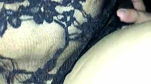 Fuck Girlfriend Ass With Plug In Lingerie Pussy Action