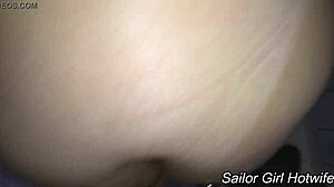 House was empty so he came to eat me with interracial blowjob.