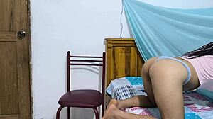 Feeling So Horny Showing Off My Tight Pussy and Big Ass in Lingerie