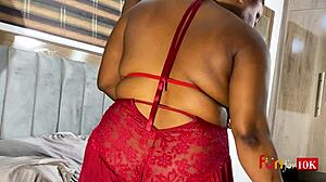 Subtly craving to taste best friend's husband with his big black cock in bedroom creampie encounter