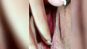 Blonde Brazilian babe Rangel Carlos fingers her juicy swollen pussy piercing in homemade orgasm rush!