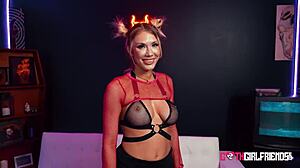 madi blaze rocks that goth look super hot in her wet girlfriend scene