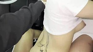 Hey this Cambodian teen 18+ almost crashes her first time riding big black cock on spring break