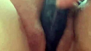 Excited on Phone She Masturbates Her Wet Creamy Pussy