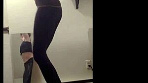 Sexy Teen Cass Performs Seductive Striptease Dance With Clothes Ripped Off In Erotic Display