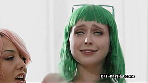 Hey those sexy rangers are sharing a dick and having orgasms