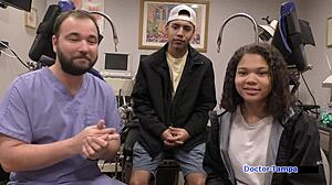 Dr Tampa examines Michelle Anderson in Tampa University physical. Spread that big ass and tits for nurse fetish check, patient!