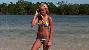 Brazilian Barbie Banks Takes Double Penetration In Water With Big Cock Anal And Deepthroat In Fishnets And Heels