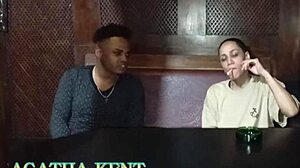 black brazilian brunette takes bareback creampie in hotel with muscular stranger from club