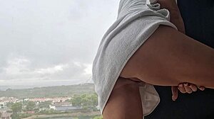 hey after my shower i got this hot orgasm right by the window