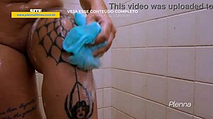 Teen Latina Brunette Masturbates In Shower With Vibrator On Big Pussy And Huge Nipples