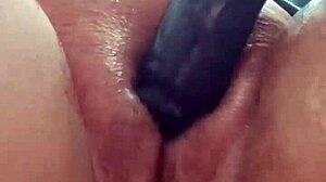 Excited on Phone She Masturbates Her Wet Creamy Pussy