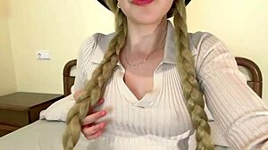 video of my cute stepsister squirting super deliciously in my room with big natural tits?