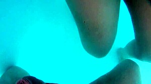 hey, check out this hubby filming his wife getting playful outdoors with two guys at the public hotel pool, karina and lucas