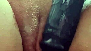 Excited on Phone She Masturbates Her Wet Creamy Pussy