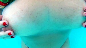 hey, check out this hubby filming his wife getting playful outdoors with two guys at the public hotel pool, karina and lucas