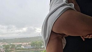 hey after my shower i got this hot orgasm right by the window