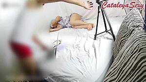 Hey, ready to see this big ass latina model pose naked backstage then fuck the photographer hard?