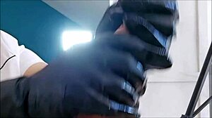 oh wow, that perfect nurse handjob with close up cum on latex uniform!