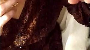 Sucking cock secretly while chatting on phone with mummy