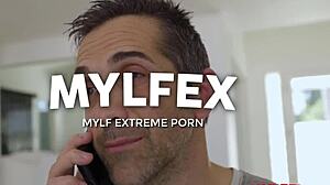 I'm planning my sweet shy daughter's wedding with big tits mommy on the sofa sharing intimate moments.