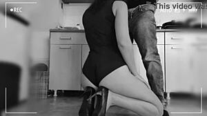 hey, check this housewife getting fucked in the kitchen on hidden cam, so hot