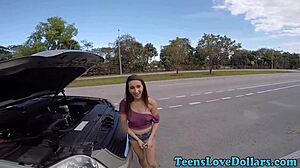 Amateur Teen 18+ Engages In Bold Outdoor Sex For Cash With Big Tits Cumshot In High Definition Reality
