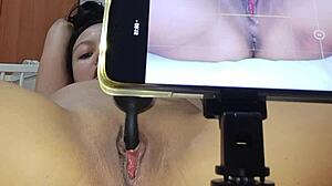 Watch Me Get Excited And Masturbate Hard! I Squirt Pissing With Dildo In Homemade POV Until Full Cum Creampie Orgasms!