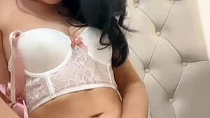 I feel so horny as an American exchange student during solo play with toys leading to squirting orgasm in college webcam reality