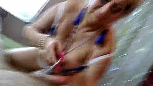 Look at this mature cougar deepthroating my cock with ball licking in close-up POV.