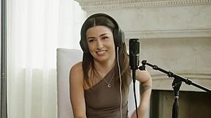 Delectable brunette Chanel Camryn enjoys thrilling moments with her blind date Nathan Bronson in various positions.