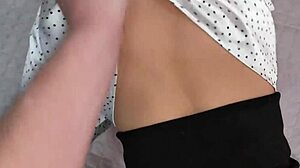 Stepmom in Stockings and Heels Gets Creampie from Stepson After Pumping Cocks at Corporate Party