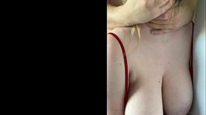 hot teen with huge natural tits completes fun tinder date on day one outdoors