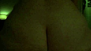 wife bouncing on cock reverse cowgirl in slow motion with wet pussy