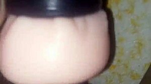 hey check this out using two toys together to thrust and make cum flow in asian indian action