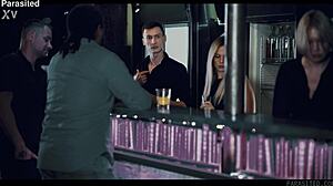 The tiny chick developed a sex addiction and rode the huge alien monster cock hard in femdom style.