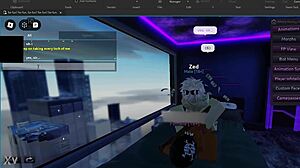 Dominant player gives submissive roblox slut intense missionary backshots in thong panties until she orgasms hard.