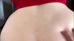 hot teen with huge natural tits completes fun tinder date on day one outdoors