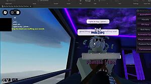 Dominant player gives submissive roblox slut intense missionary backshots in thong panties until she orgasms hard.