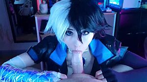 pervy roommate eyed my luna snow cosplay so i took control and dominated him in wild group action trailer